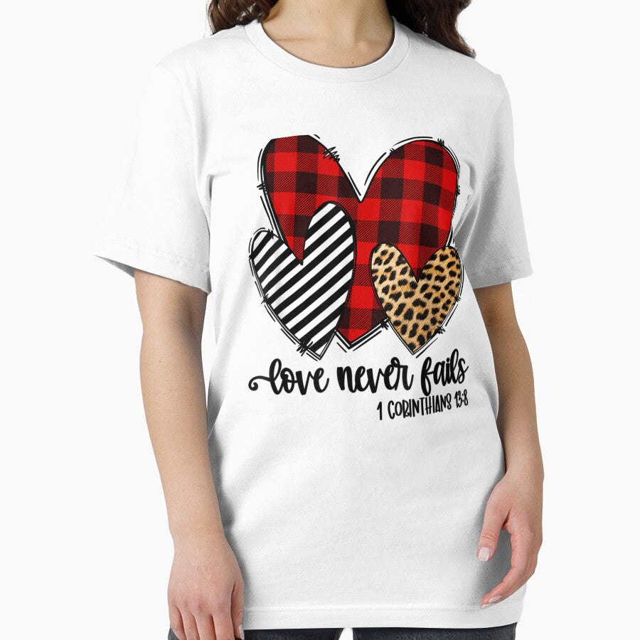 Leopard And Plaid Print Heart Valentine gifts by KatheChelsea T-Shirts, Hoodie, Sweatshirt | BlankRebels.com (Image 2)