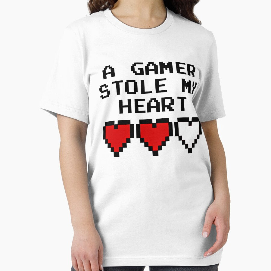 GAMING - A GAMER STOLE MY HEART by ShirtWreck T-Shirts, Hoodie, Sweatshirt | BlankRebels.com (Image 2)