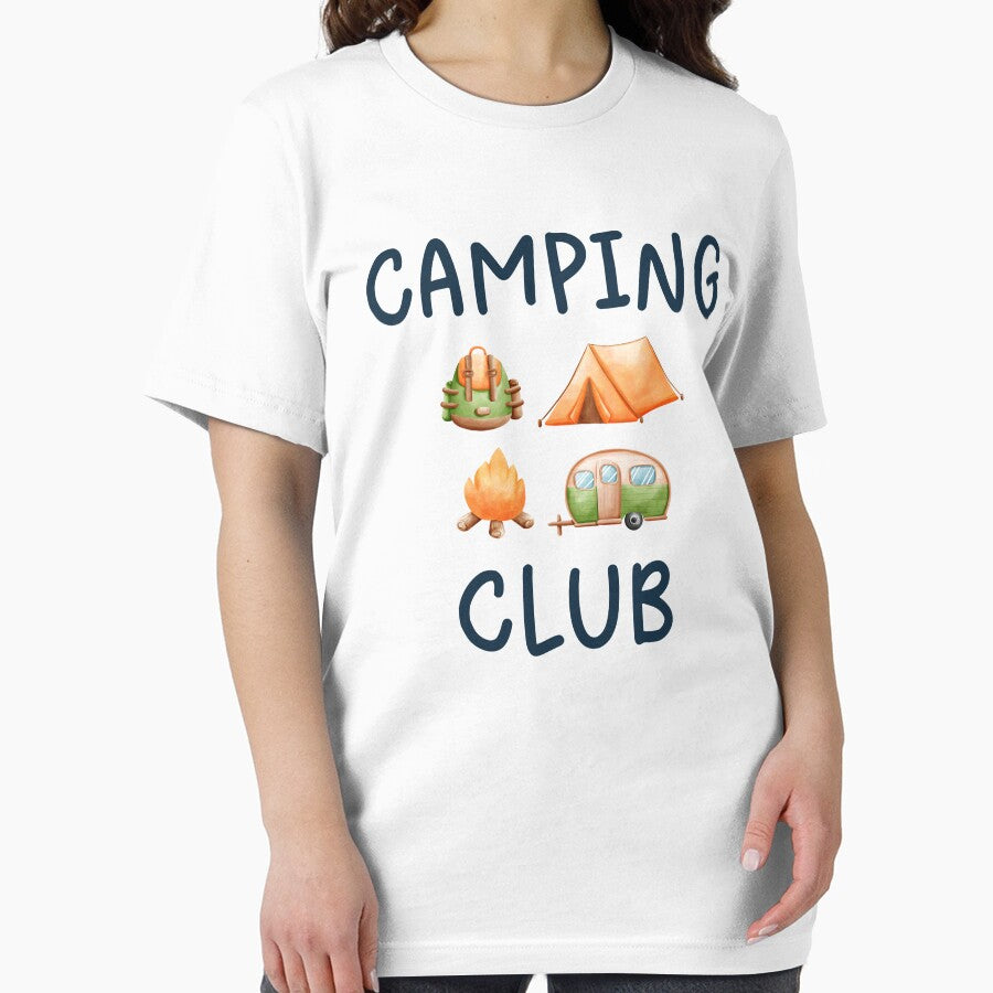 Camping Club - campfire, camping tent, camping trailer, backpack by TasimaDesign T-Shirts, Hoodie, Sweatshirt (Image 2)