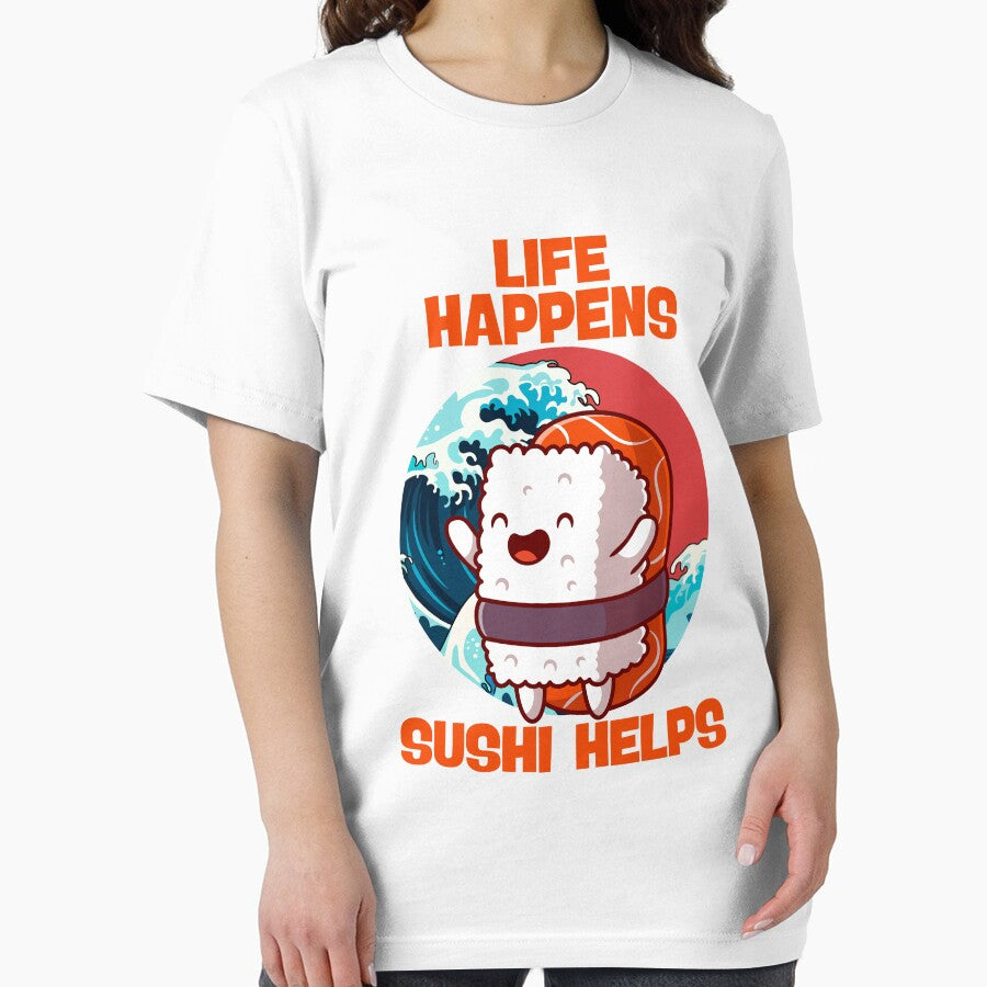 Life Happens Sushi Helps by berwies T-Shirts, Hoodie, Sweatshirt | BlankRebels.com (Image 2)
