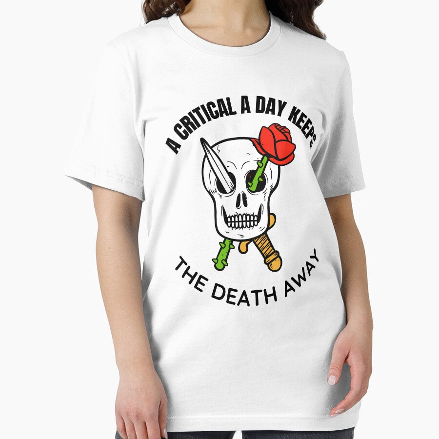 A Critical A Day Keeps The Death Away - Skull Rose by BopleDesigns T-Shirts, Hoodie, Sweatshirt | BlankRebels.com (Image 2)