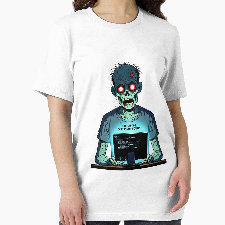 Undead Coder at the Laptop by RØNI AI T-Shirts, Hoodie, Sweatshirt | BlankRebels.com (Image 2)