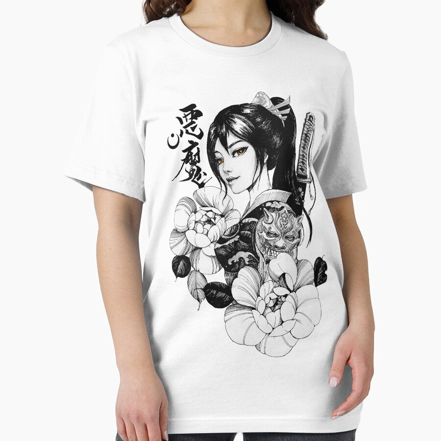Geisha Japanese Samurai Flowers Ornament by OWLvision33
