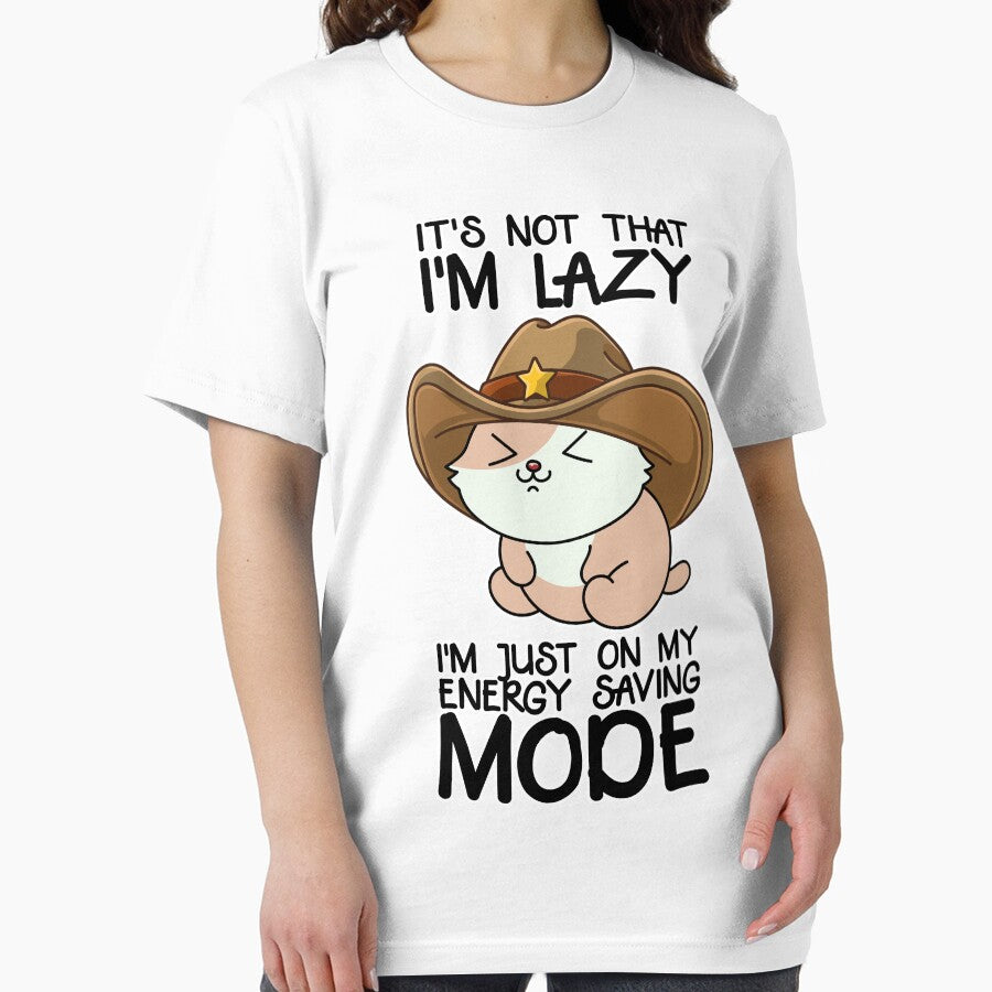 Lazy Cowboy Cat Funny Quote by Design_for_merch T-Shirts, Hoodie, Sweatshirt | BlankRebels.com (Image 2)