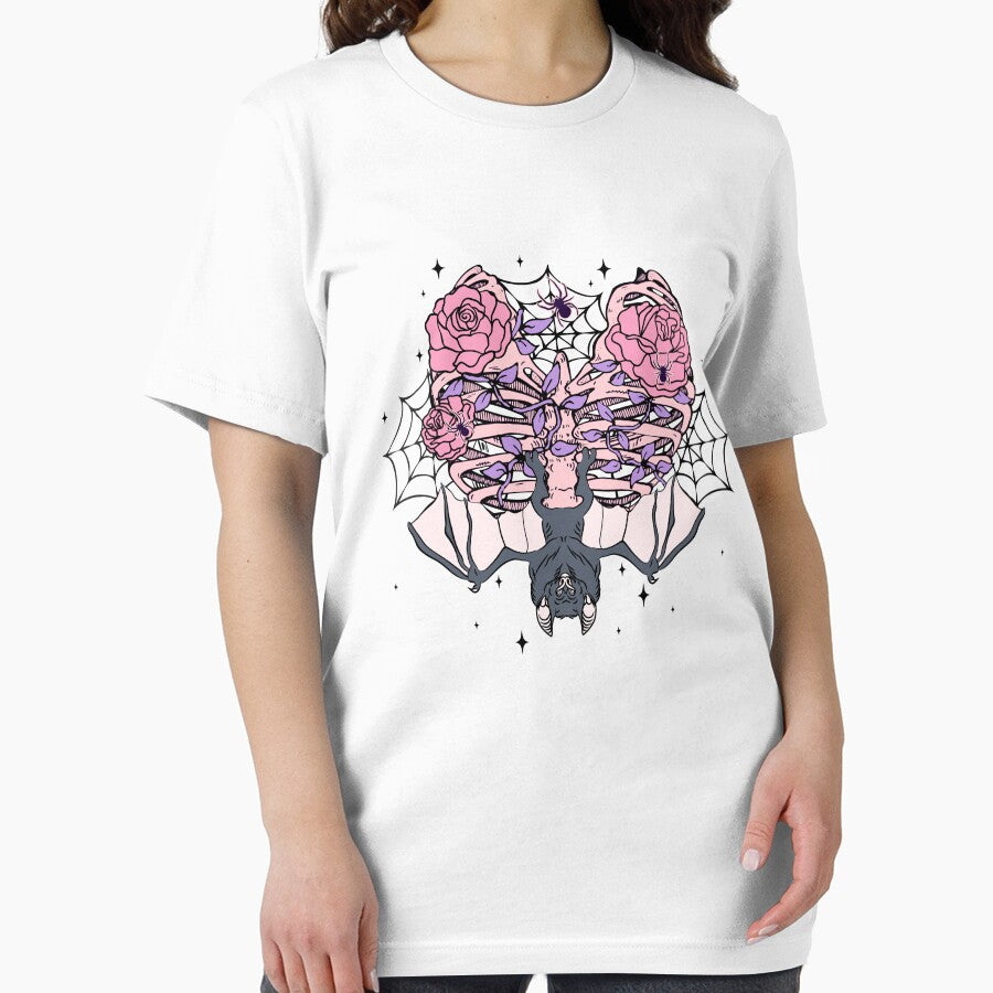 Bat Flower Funny Bat Halloween by DNW-art T-Shirts, Hoodie, Sweatshirt | BlankRebels.com (Image 2)
