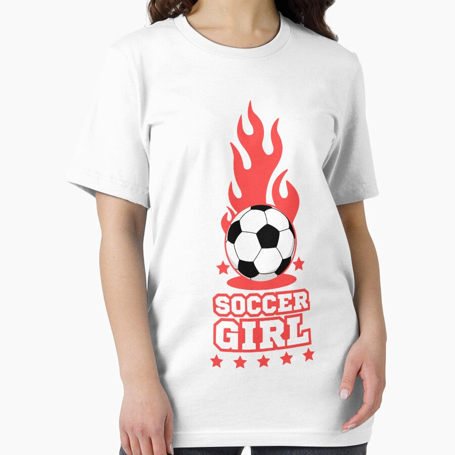 Soccer Girl - White - Soccer Players Girls by Millusti