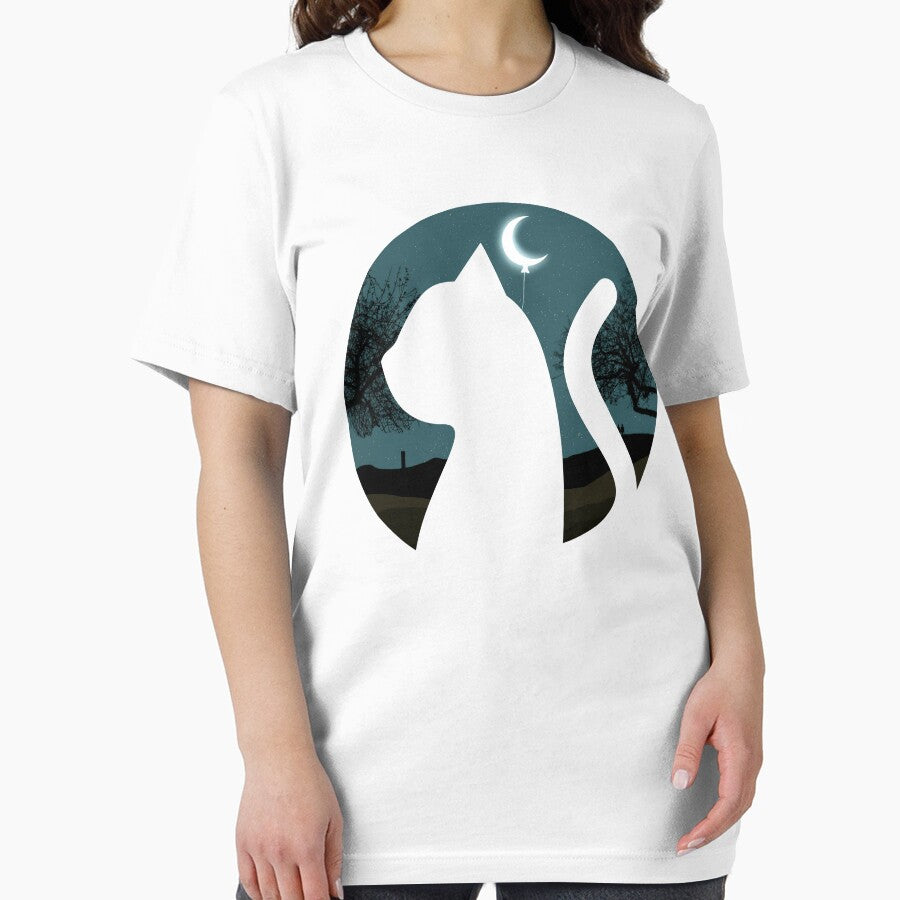 Landscape Pattern Cat Silhouette Funny Cat Pictures T-Shirts, Hoodie, Sweatshirt