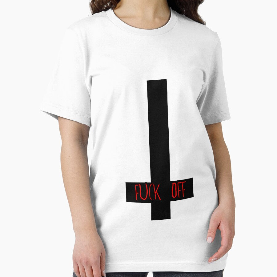 Inverted Cross: "Fuck Off" by rolypolynicoley T-Shirts, Hoodie, Sweatshirt | BlankRebels.com (Image 2)
