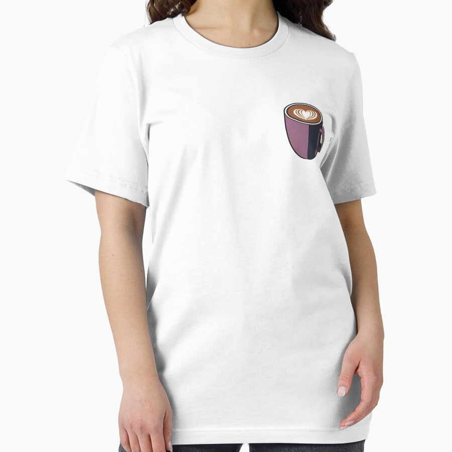 Purple Cup of Dark Coffee with a Heart Illustration | Coffee Lovers Cup Illustration by Time4Coffee