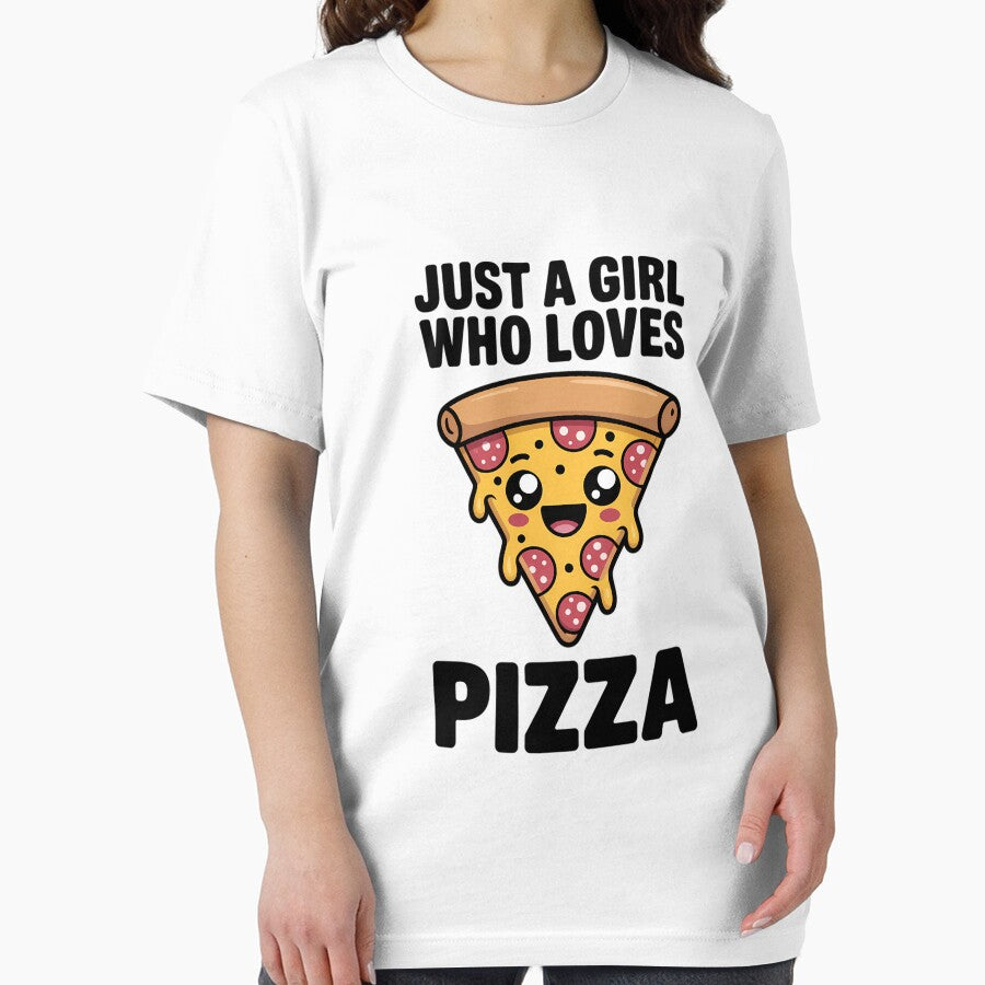 Pizza Lovers Gift Just A Girl Who Loves Pizza by EllenJast T-Shirts, Hoodie, Sweatshirt | BlankRebels.com (Image 2)