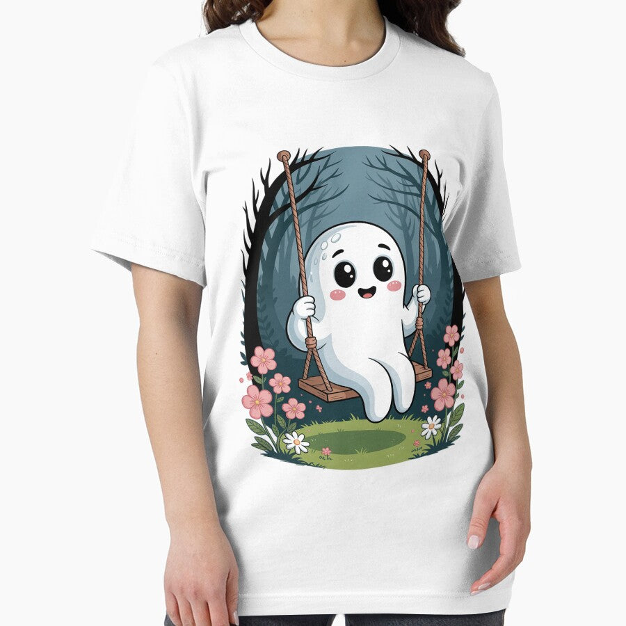 Ghost Swing Floral Spooky Halloween Cottagecore Aesthetic by DavidBBattista T-Shirts, Hoodie, Sweatshirt (Image 2)