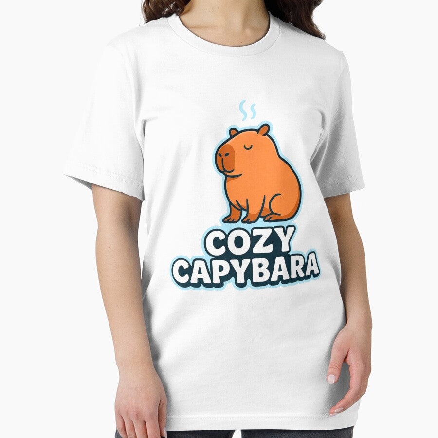 Capybara Cozy Glow – Cute Winter Animal Art T-Shirts, Hoodie, Sweatshirt