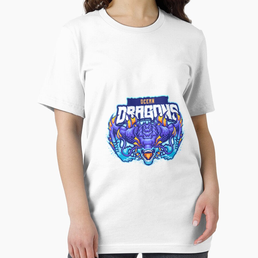 Ocean Dragon Mascot by AnimalLover4eva T-Shirts, Hoodie, Sweatshirt | BlankRebels.com (Image 2)