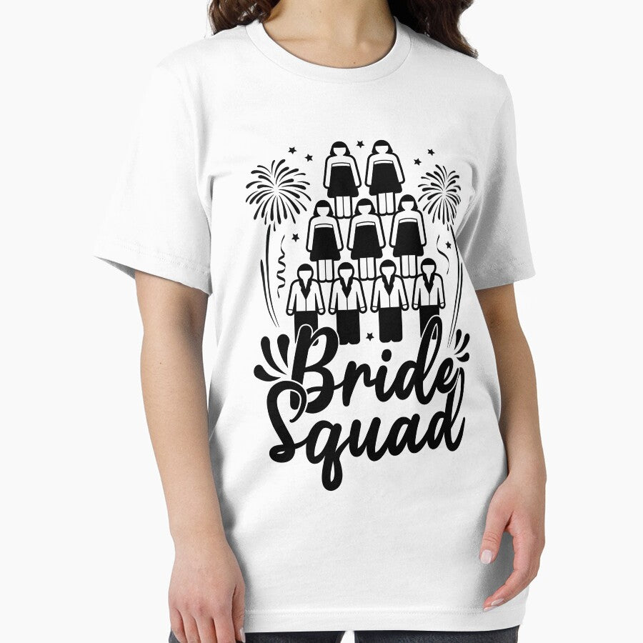 Bride Squad Bridal Cheer Party Matching Ensemble by GravitiTees T-Shirts, Hoodie, Sweatshirt | BlankRebels.com (Image 2)