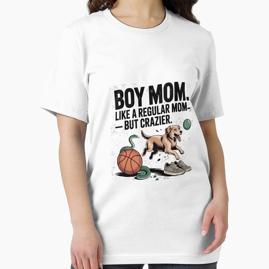 Boy Mom – But Crazier | Funny Shirt for Moms of Boys by ChrisTees5 Hoodie, Sweatshirt | BlankRebels.com (Image 2)
