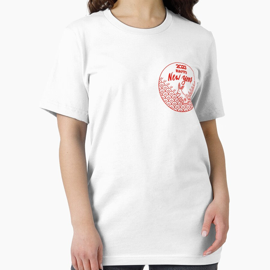 New Year T-shirt - Happy New Year Welcome 2023 Essential T-Shirt by angelyara Hoodie, Sweatshirt | BlankRebels.com (Image 2)