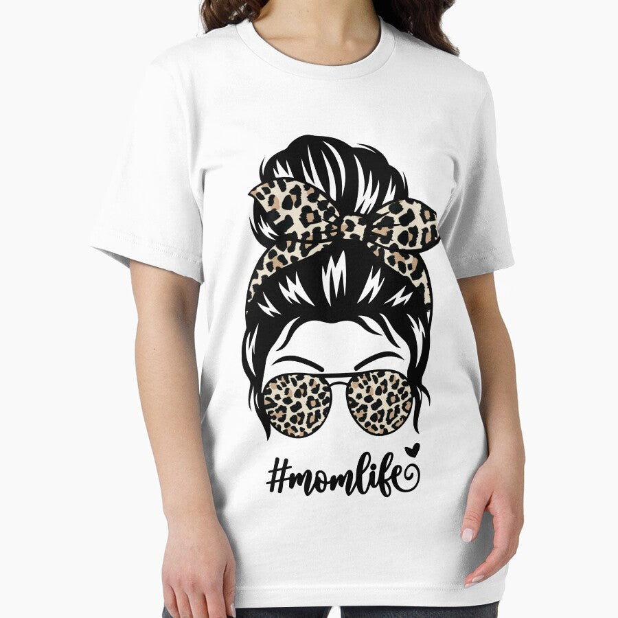 leopard print Mom bun by Fam19 T-Shirts, Hoodie, Sweatshirt | BlankRebels.com (Image 2)