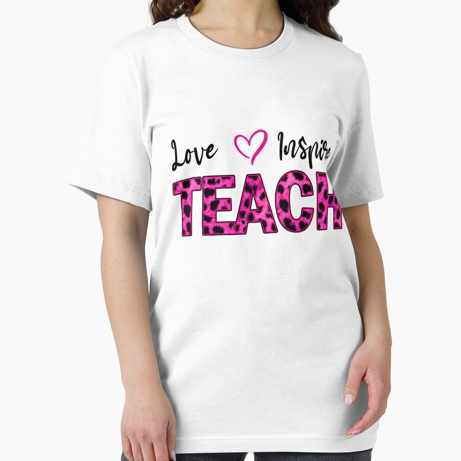 Teach Love Inspire Shirt, Teacher Gift, Teacher Shirt, Elementary School Teacher Shirt, Preschool Teacher,... (Image 2)