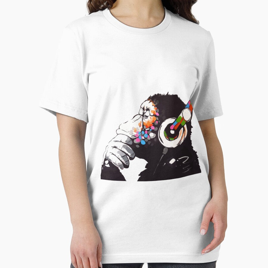 BANKSY DJ Monkey Thinker by BraidenRivers T-Shirts, Hoodie, Sweatshirt | BlankRebels.com (Image 2)