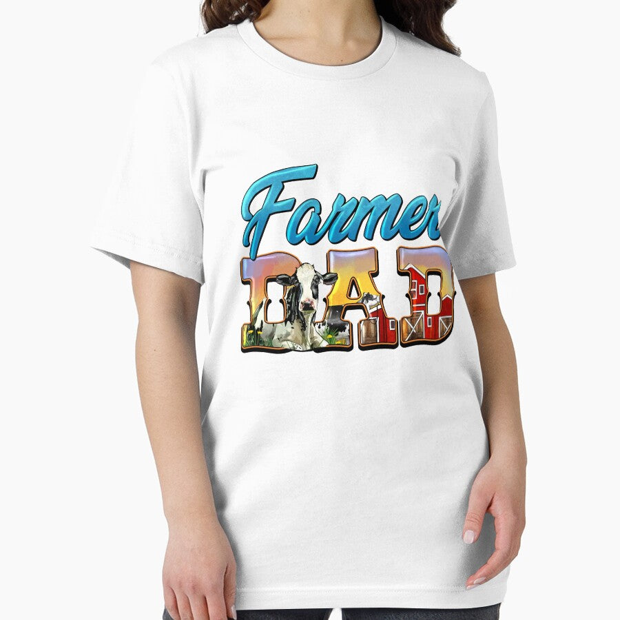 Western Farmer Dad Father's Day Cow Farm Dad Life by Symbolic1 T-Shirts, Hoodie, Sweatshirt | BlankRebels.com (Image 2)
