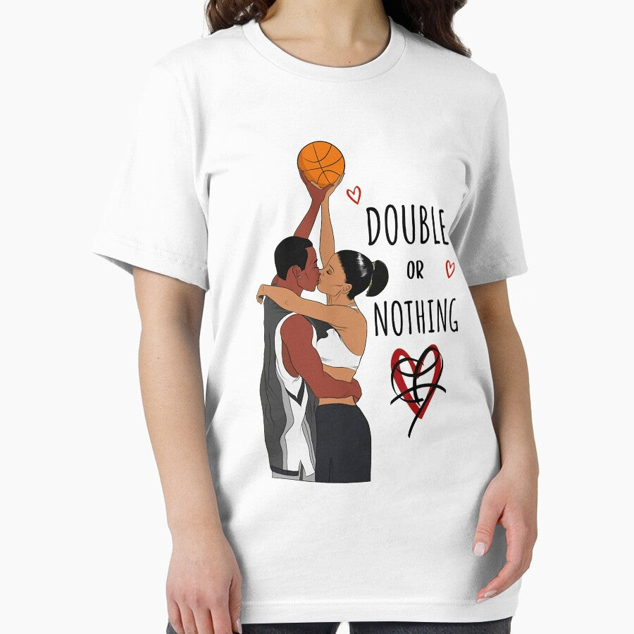 Couple Black Basketball I Love You Double Or Nothing by Teapot-art T-Shirts, Hoodie, Sweatshirt | BlankRebels.com (Image 2)