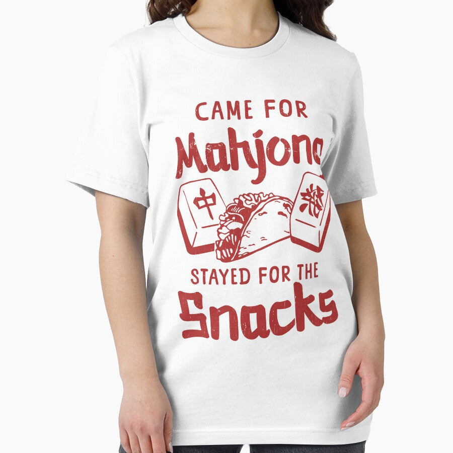 Mahjong Player Came For Mahjong Stayed For The Snacks by LazyLoungeCo T-Shirts, Hoodie, Sweatshirt (Image 2)