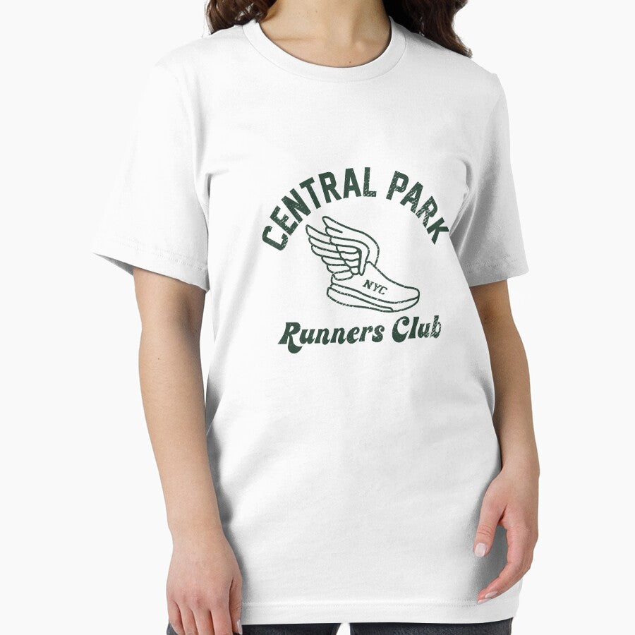 Central Park Runners Club Athletics Club Vintage New York Preppy Runner Green Gym Rat Graphic by CampusCrush... (Image 2)