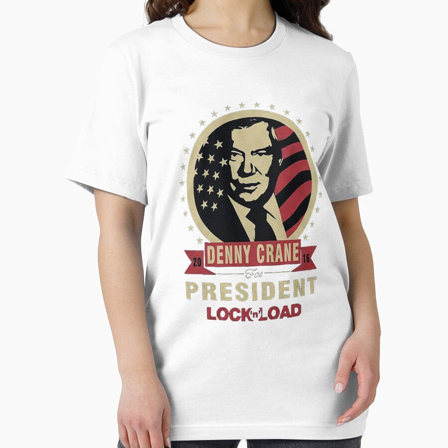Denny Crane Denny Crane The President Lock 'n' Load Tshirt for Men Women by DanielTorresS