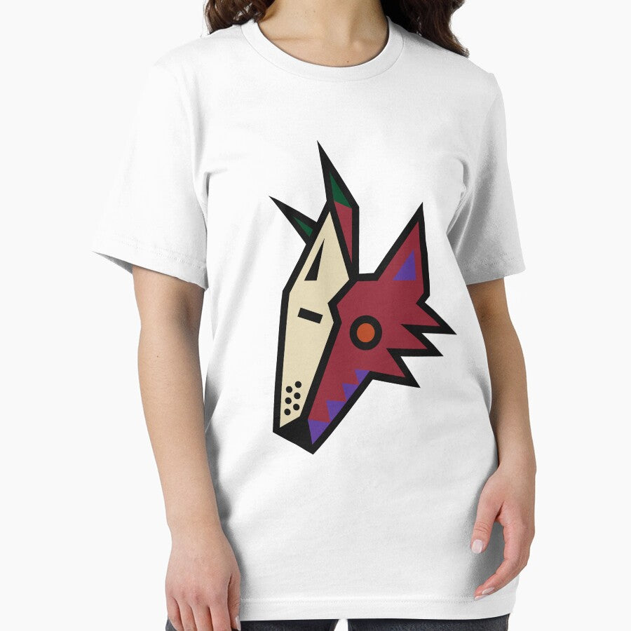 Coyote Kachina Head Retro Logo by watermelon-ca T-Shirts, Hoodie, Sweatshirt | BlankRebels.com (Image 2)