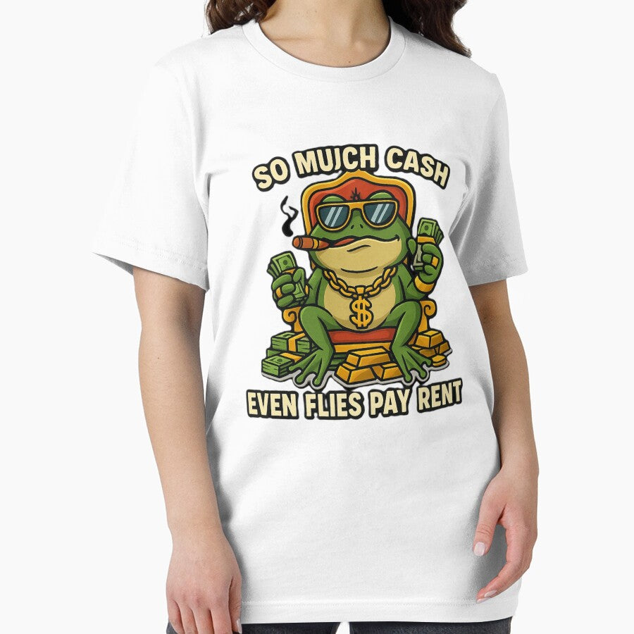Rich Frog Meme – So Much Cash Even Flies Pay Rent by OxiSkor T-Shirts, Hoodie, Sweatshirt | BlankRebels.com (Image 2)