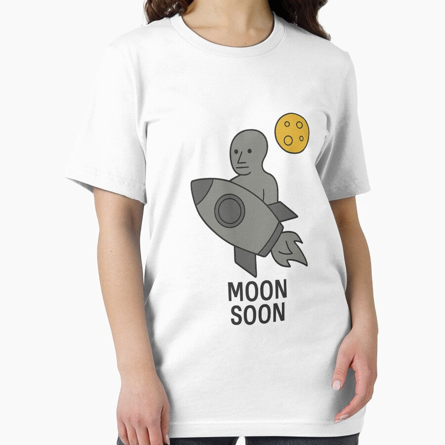 Moon Soon – NPC Crypto Meme Design by NPCDegen T-Shirts, Hoodie, Sweatshirt | BlankRebels.com (Image 2)