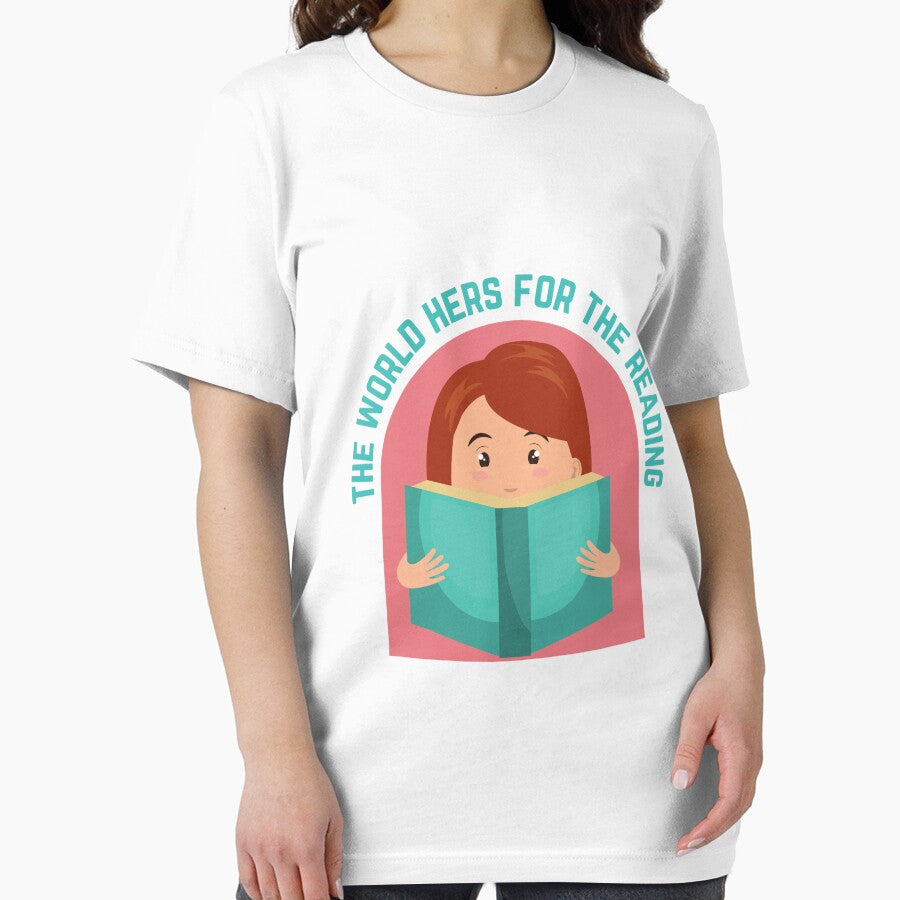 The World Hers For The Reading for abibliophilic by Anchorbutterfly T-Shirts, Hoodie, Sweatshirt | BlankRebels.com (Image 2)
