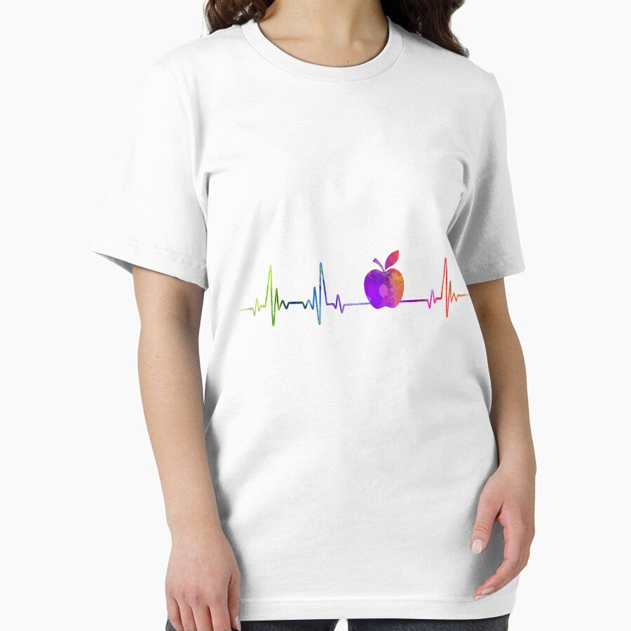 Teacher heartbeat watercolor, Teacher watercolor, Teacher heartbeat by loves789 T-Shirts, Hoodie, Sweatshirt (Image 2)