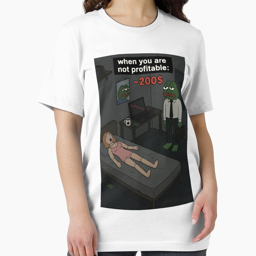 When You Are Not Profitable – Degen Meme Comic by Aecplaza T-Shirts, Hoodie, Sweatshirt | BlankRebels.com (Image 2)