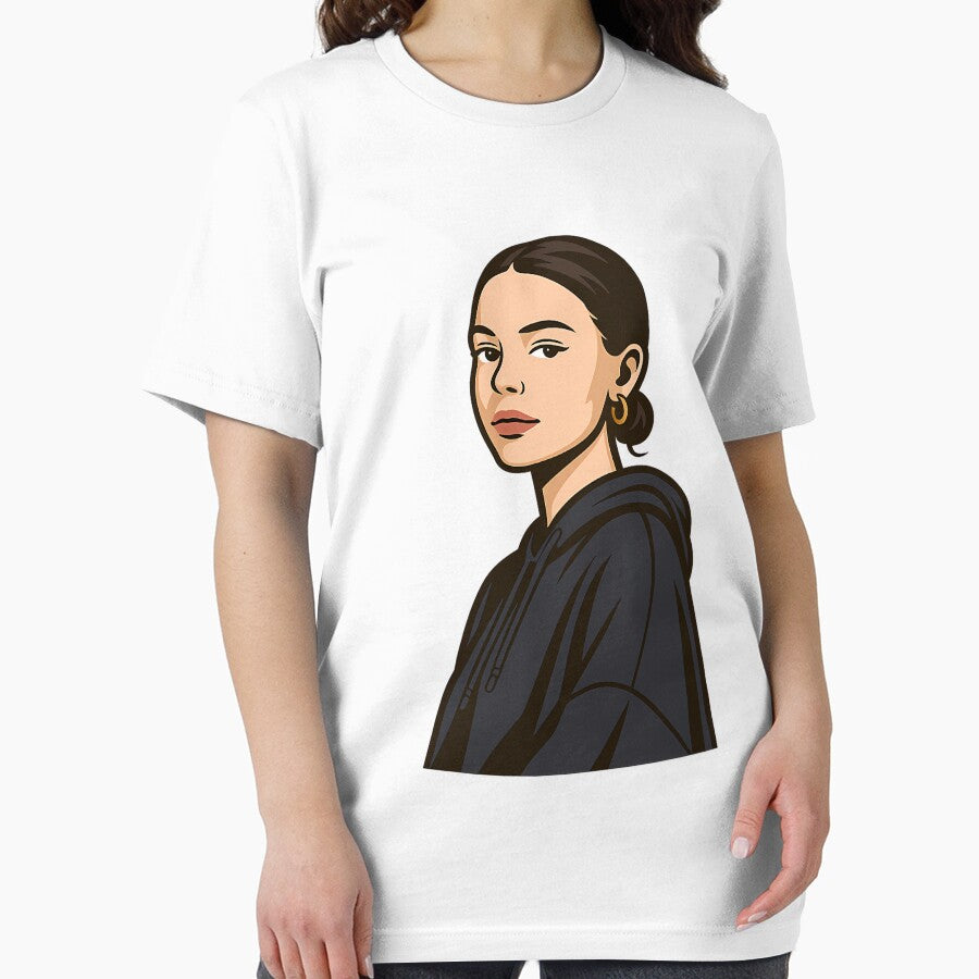 Nina Chuba  Minimalist Streetwear Portrait Art by mnkfaiye