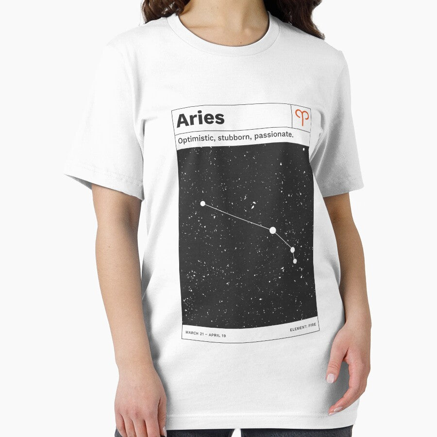 Aries Star Horoscope Sign Retro Constellation Zodiac by enricadenicola T-Shirts, Hoodie, Sweatshirt (Image 2)