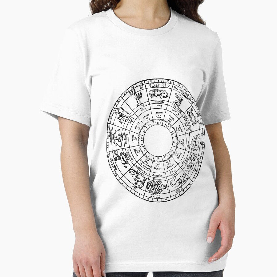 Retro Zodiac Circle in Black and White by Joe-s T-Shirts, Hoodie, Sweatshirt | BlankRebels.com (Image 2)