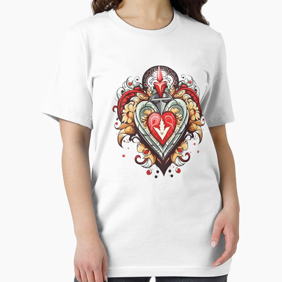 Heart Tribal Tattoo Art Style by JustArtDesign9 T-Shirts, Hoodie, Sweatshirt | BlankRebels.com (Image 2)