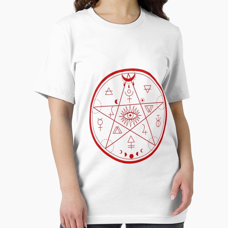Halloween pentagram, mystic and fantasy symbol illustration. Esoteric, occult and gothic abstract aesthetic by... (Image 2)