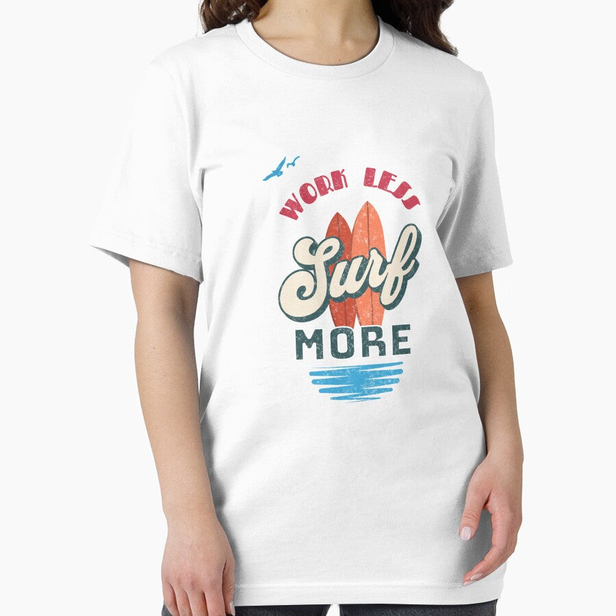 Work Less Surf More by ddartonline T-Shirts, Hoodie, Sweatshirt | BlankRebels.com (Image 2)