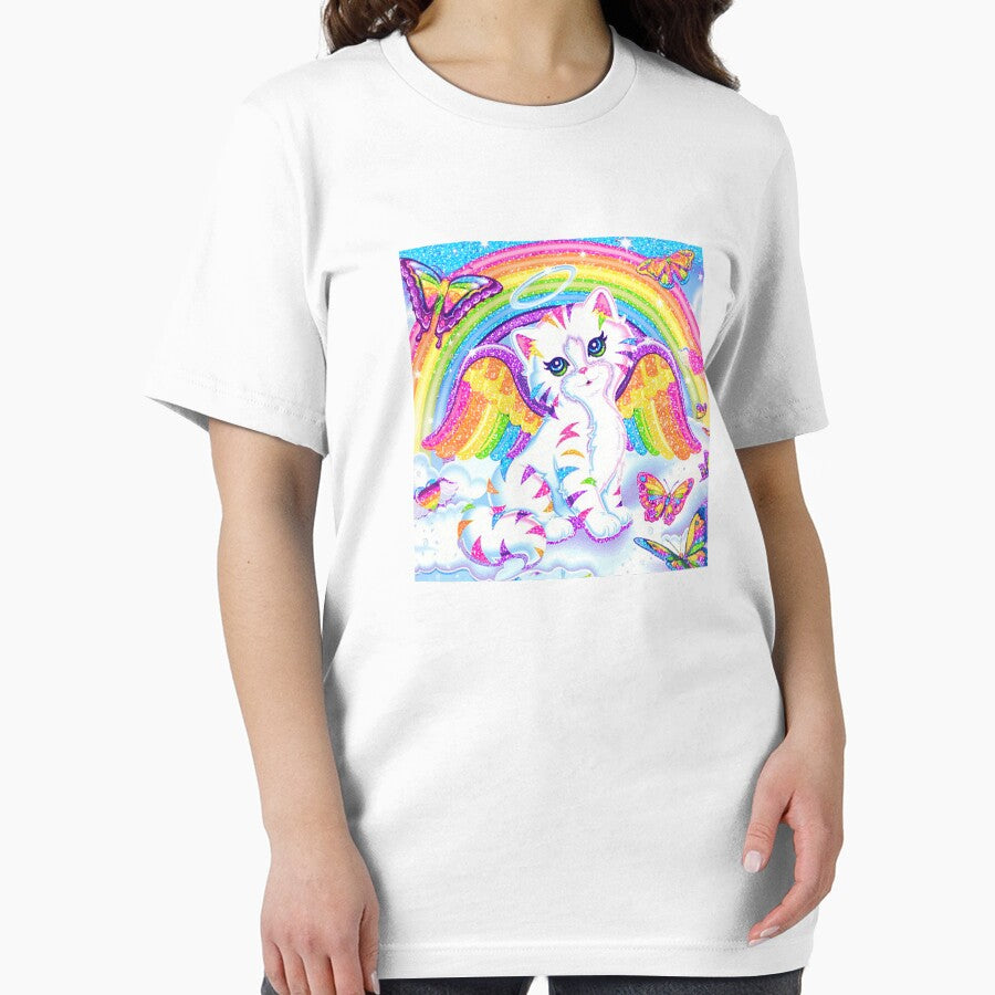 Y2k Sparkly Rainbow Angelic Cat with Butterflies by lecterscouture T-Shirts, Hoodie, Sweatshirt | BlankRebels.com (Image 2)