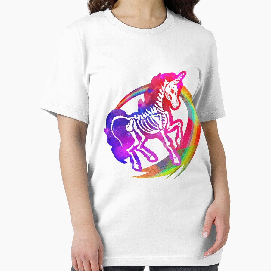 Rainbow Unicorn Skeleton for Goth Lovers by GraphicRhythm T-Shirts, Hoodie, Sweatshirt | BlankRebels.com (Image 2)