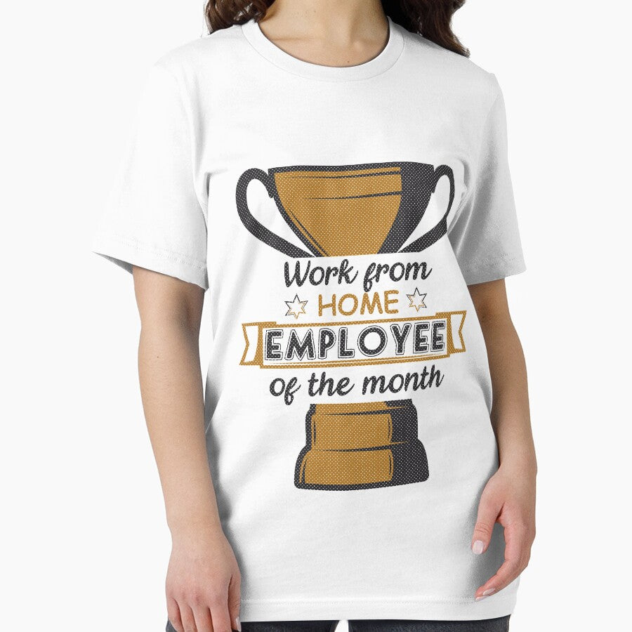 Work from Home Employee of the Month Yellow and Black by ABulgov T-Shirts, Hoodie, Sweatshirt | BlankRebels.com (Image 2)