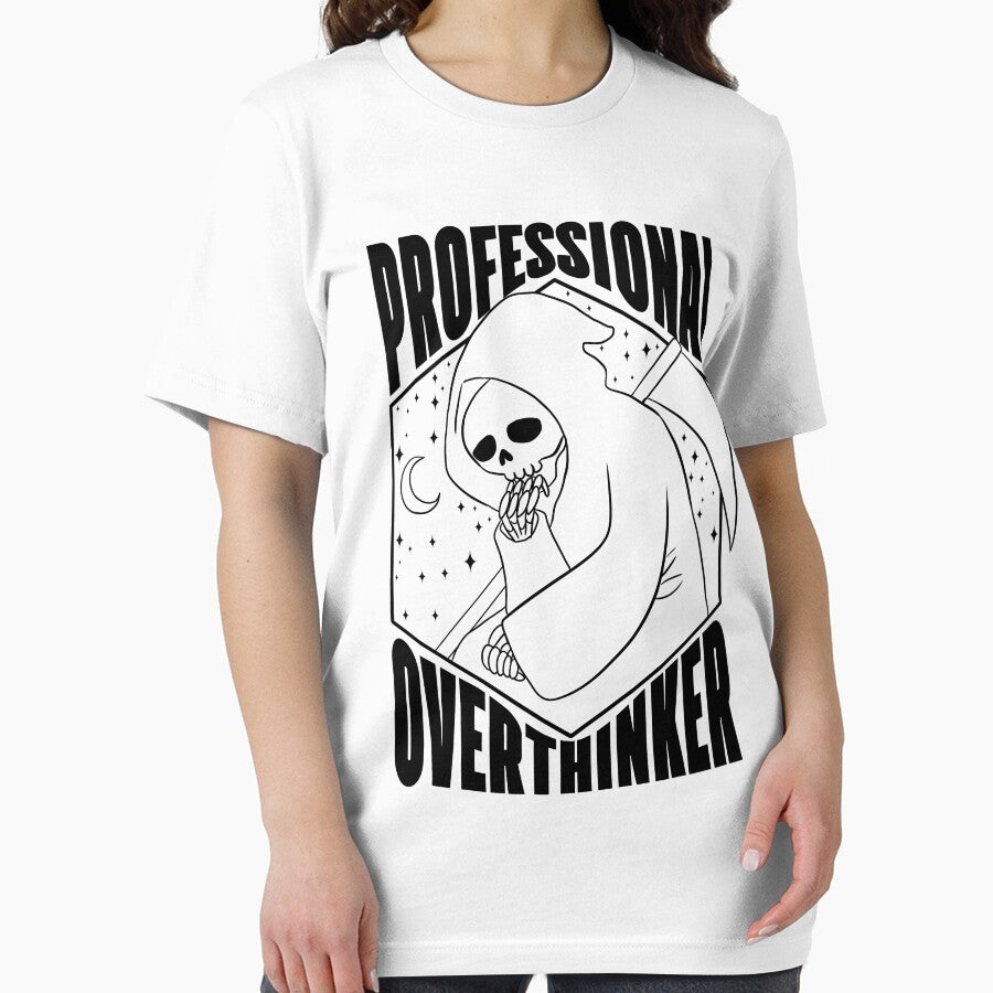 Professional overthinker funny grim reaper design by Yarafantasyart T-Shirts, Hoodie, Sweatshirt | BlankRebels.com (Image 2)