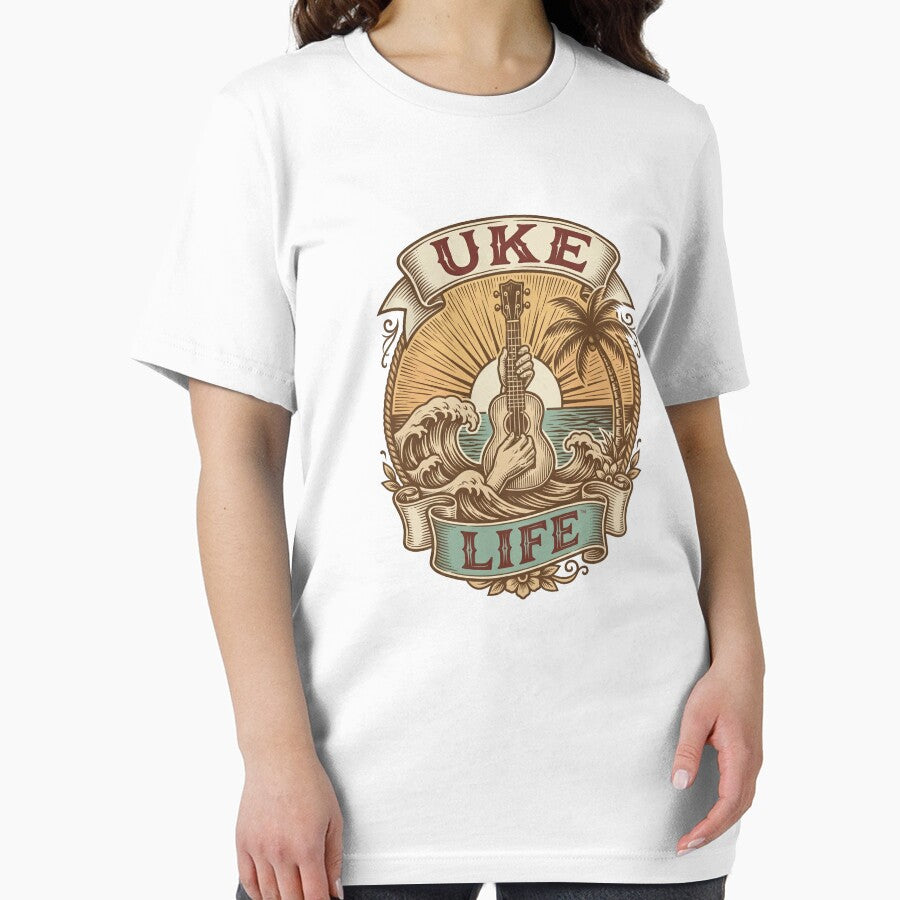 Uke Life Vintage Retro Shirt – Distressed Music Lover Tee by Ukulele Gent Hoodie, Sweatshirt | BlankRebels.com (Image 2)