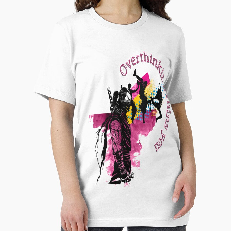 Overthinking ruins you - mom girl man dad boy guy family funny meme by atomsama T-Shirts, Hoodie, Sweatshirt (Image 2)