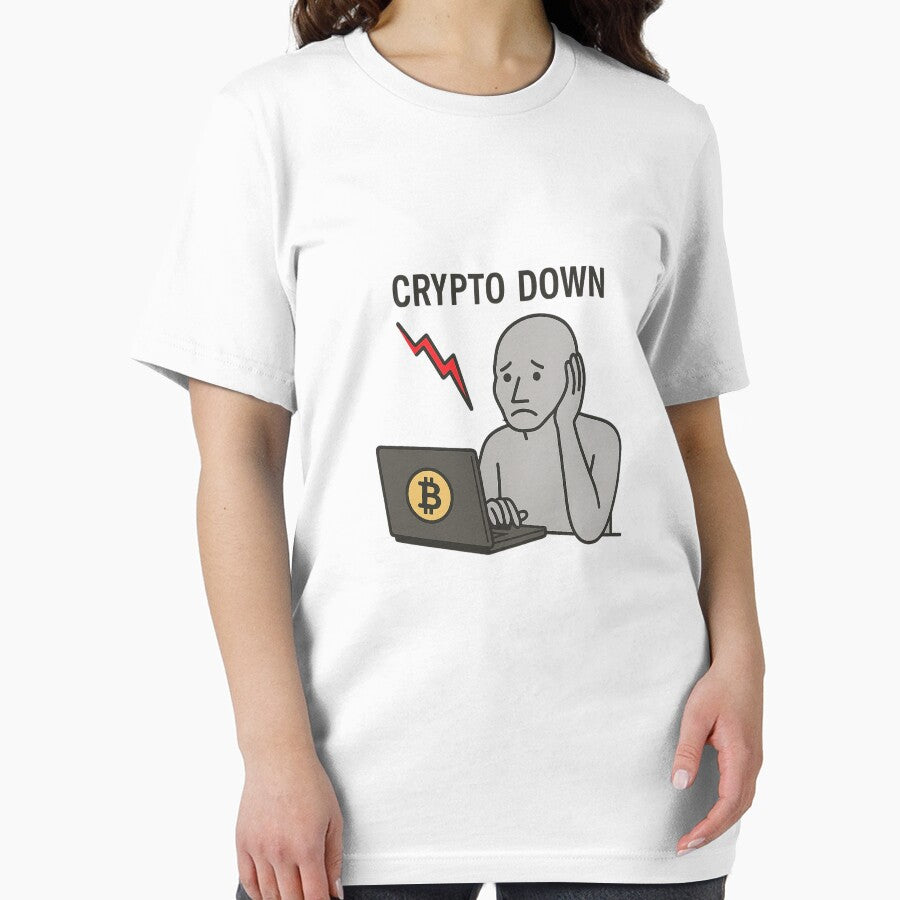 Crypto Down – NPC Meme Design by NPCDegen T-Shirts, Hoodie, Sweatshirt | BlankRebels.com (Image 2)