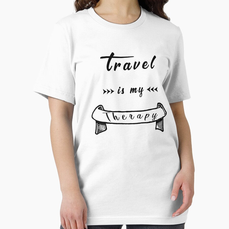 Travel is my therapy by MakiMadjija T-Shirts, Hoodie, Sweatshirt | BlankRebels.com (Image 2)