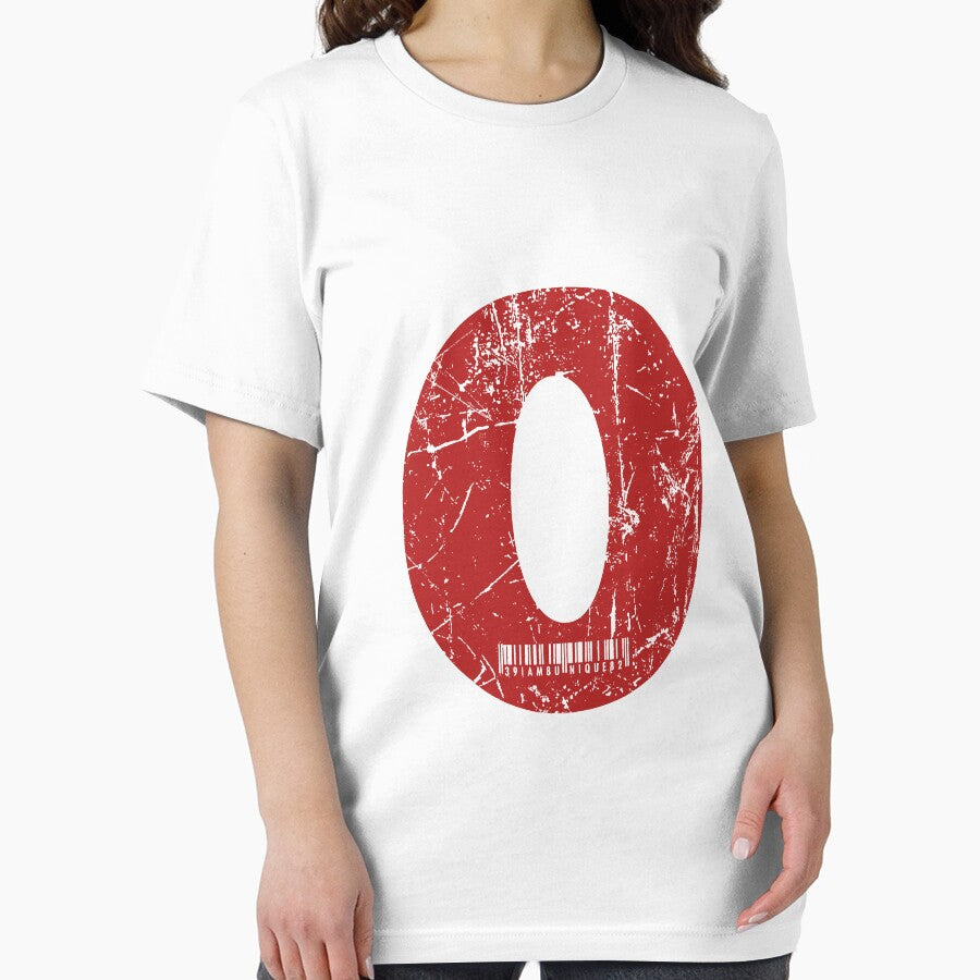Red Grunge Monogram Letter "O" I Am Unique by SunnyStreet T-Shirts, Hoodie, Sweatshirt | BlankRebels.com (Image 2)