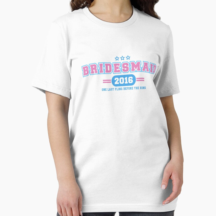 Bridesmaid Team T-shirt - One Last Fling Before The Ring by funnyclan Hoodie, Sweatshirt | BlankRebels.com (Image 2)